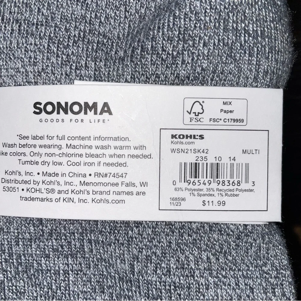⭐️FWP No-Show Socks - 10 pair pack - NWT - Pastel Mix - Picture 4 of 8